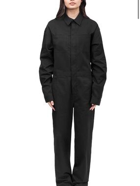 Patton Black Long-Sleeve Utility Jumpsuit